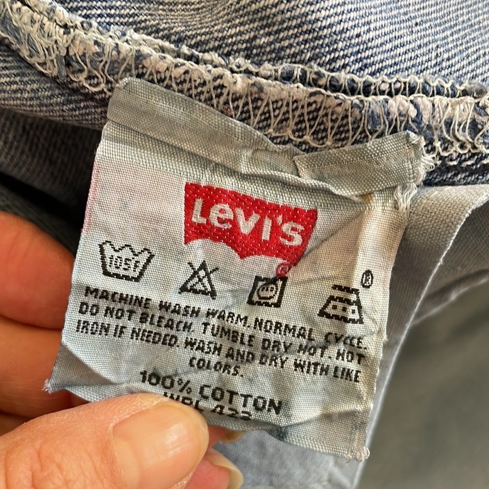 Levi’s 501 Button front blue denim cotton jeans - Picture 8 of 8